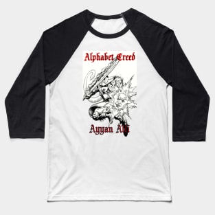 Ayyan Alphabet Creed Silueta Baseball T-Shirt